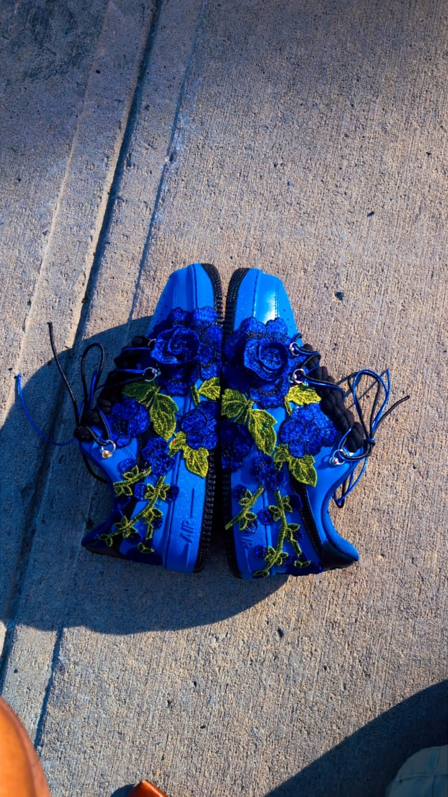 CUSTOM AIR FORCE 1 BLUE FLORALS