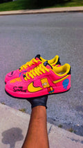 CUSTOM AF1 PINK AND YELLOW SIMPSON
