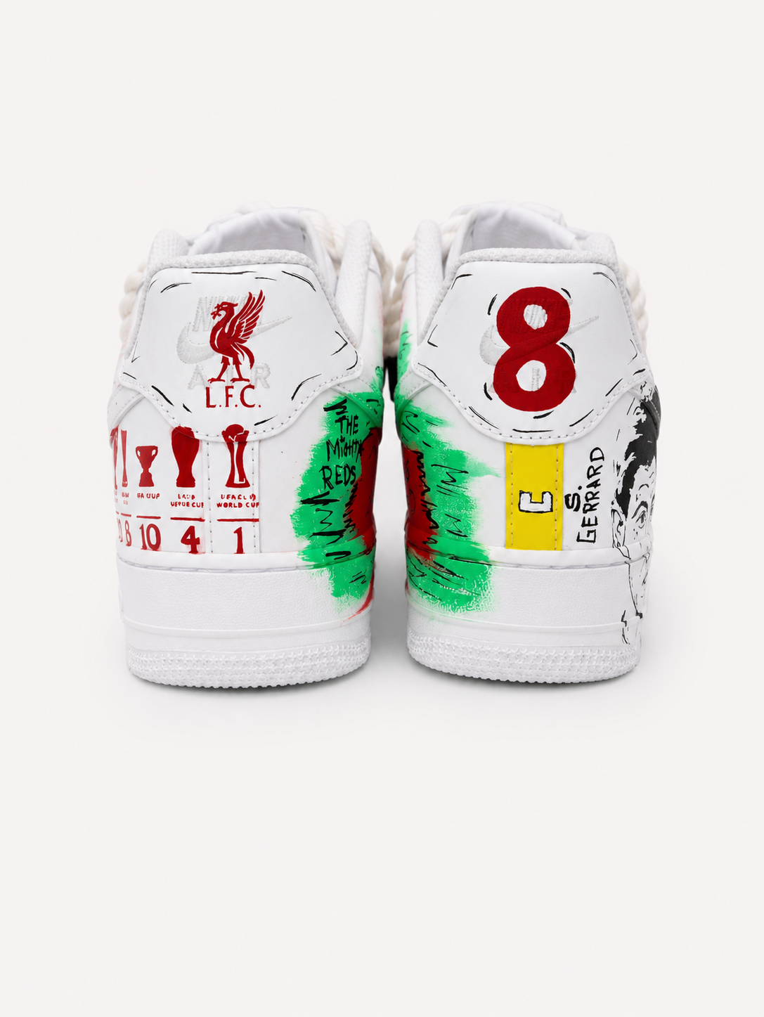 CUSTOM AF1 LIVERPOOL TRIBUTE WITH BOLD FLAME DESIGN