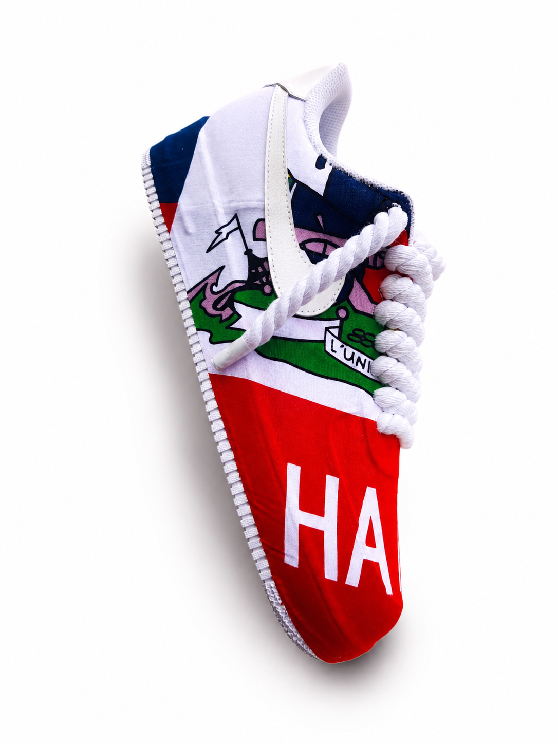 CUSTOM AF1 HAITIAN FLAG WITH FLORALS DETAILS - WC EDITION